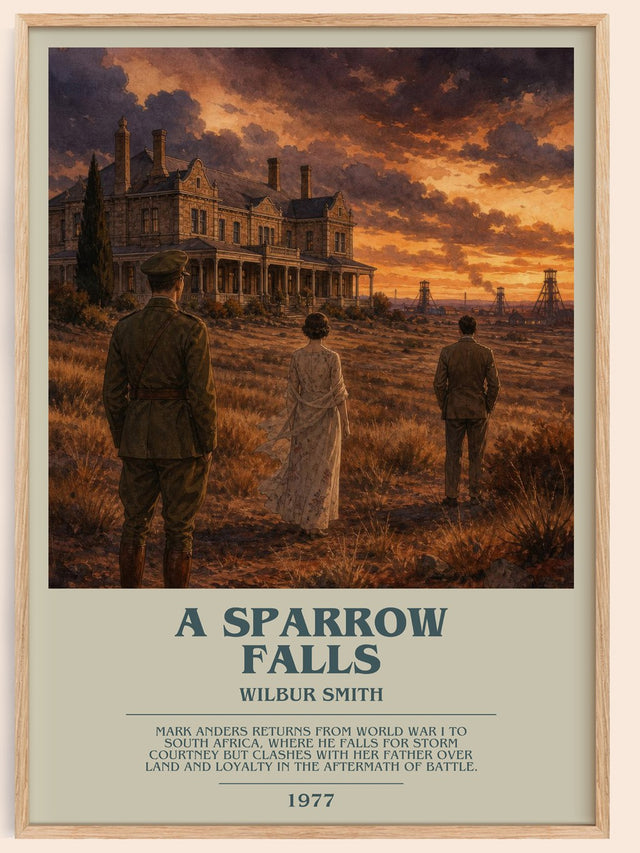 A Sparrow Falls Bookish Wall Art by Wilbur Smith