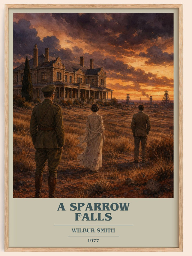 A Sparrow Falls Book Cover Poster by Wilbur Smith