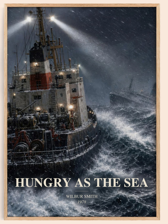 Hungry as the Sea Book Watercolour Illustration by Wilbur Smith