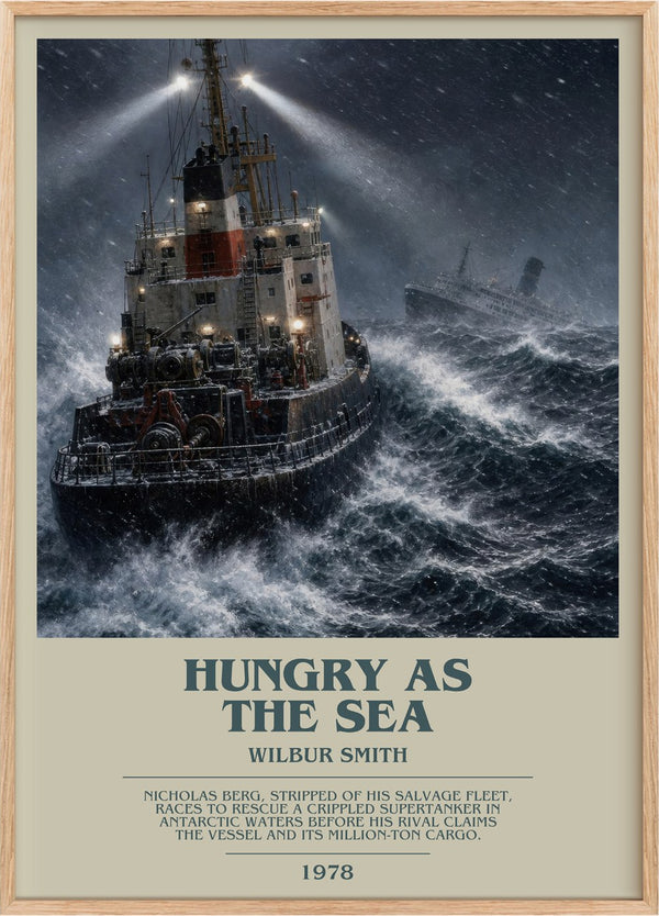 Hungry as the Sea Bookish Wall Art by Wilbur Smith