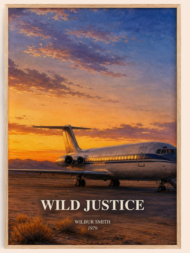 Wild Justice Book Watercolour Illustration by Wilbur Smith