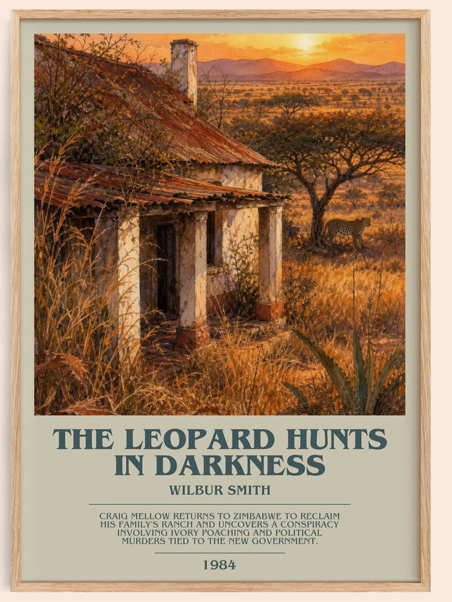 The Leopard Hunts in Darkness Bookish Wall Art by Wilbur Smith