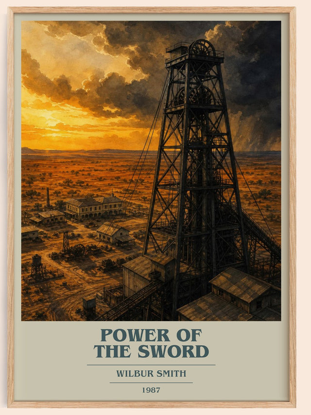 Power of the Sword Book Cover Poster by Wilbur Smith