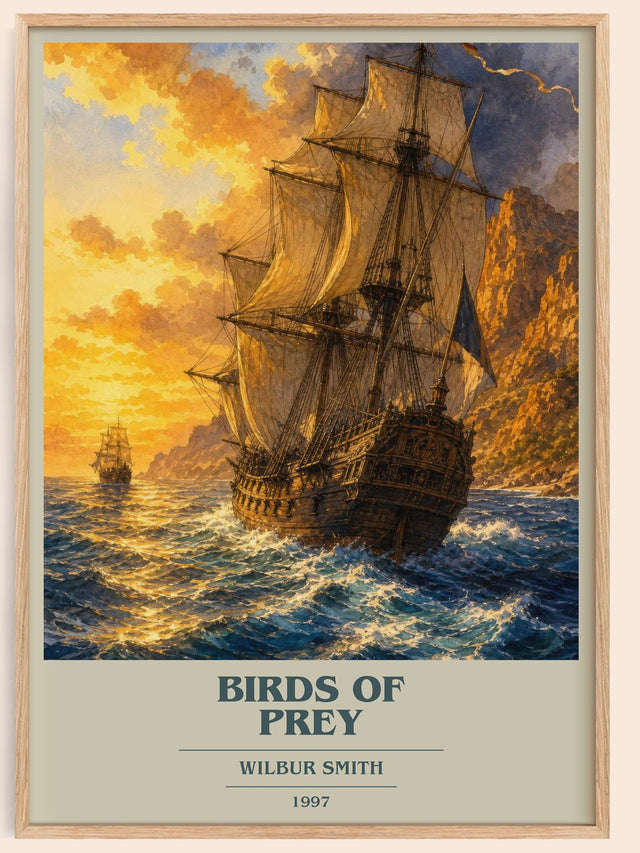 Birds of Prey Book Cover Poster by Wilbur Smith
