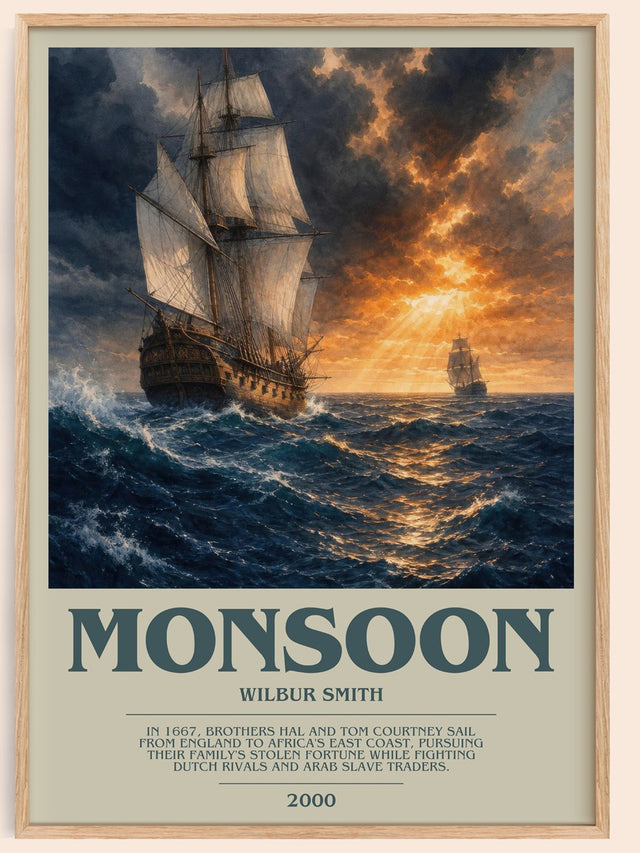 Monsoon Bookish Wall Art by Wilbur Smith