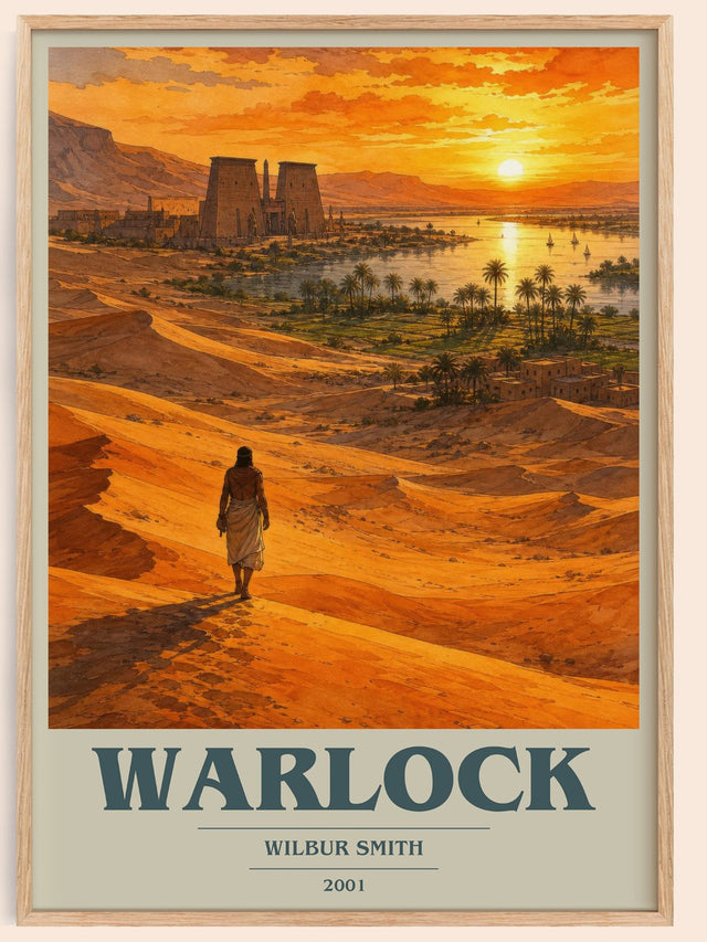 Warlock Book Cover Poster by Wilbur Smith