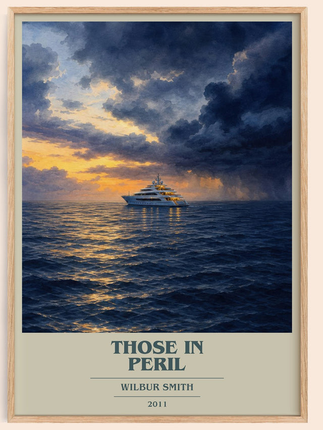 Those in Peril Book Cover Poster by Wilbur Smith