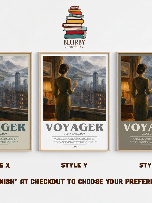 Voyager bookish print in frame leaning in hallway – historical fiction wall art