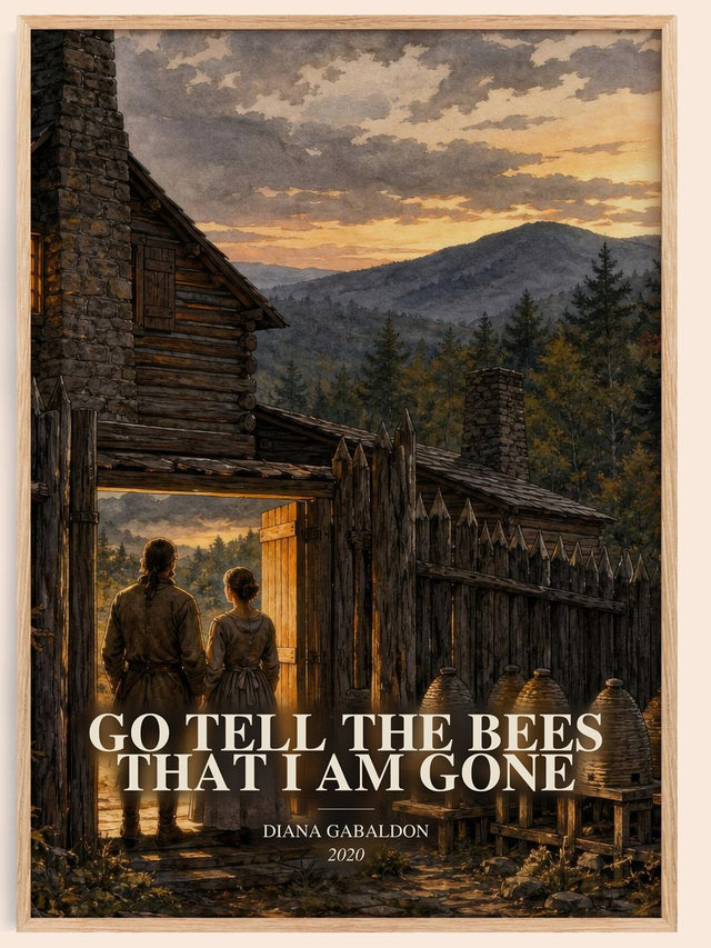 Go Tell the Bees That I Am Gone Book Watercolour Illustration – D.