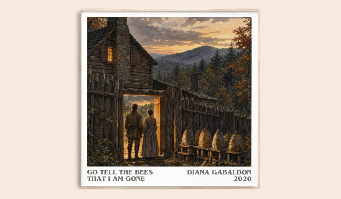 Go Tell the Bees That I Am Gone literary book poster by Diana Gabaldon – framed literary art print