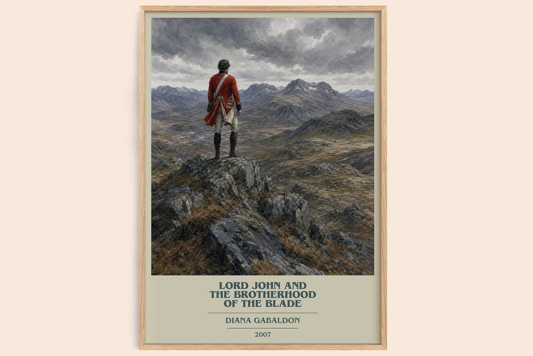 Lord John and the Brotherhood of the Blade book cover book poster by Diana Gabaldon – framed literary art print