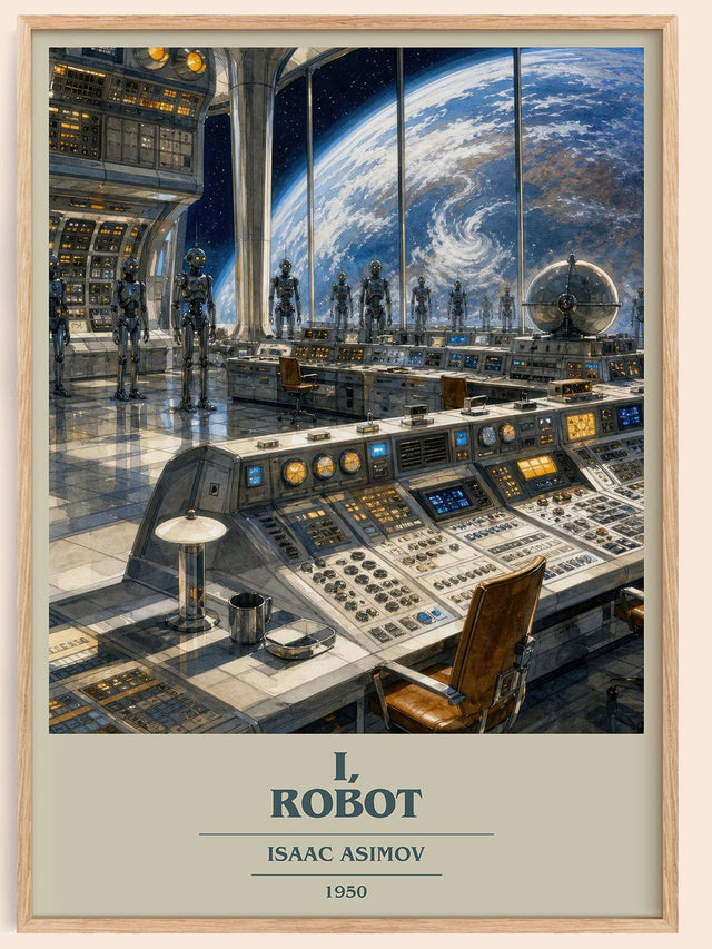 I, Robot Book Cover Poster by Isaac Asimov
