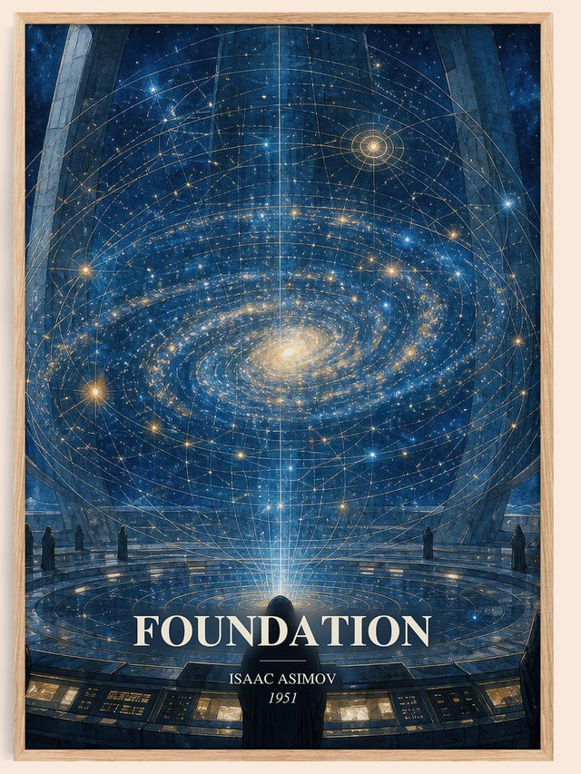 Foundation Book Watercolour Illustration by Isaac Asimov