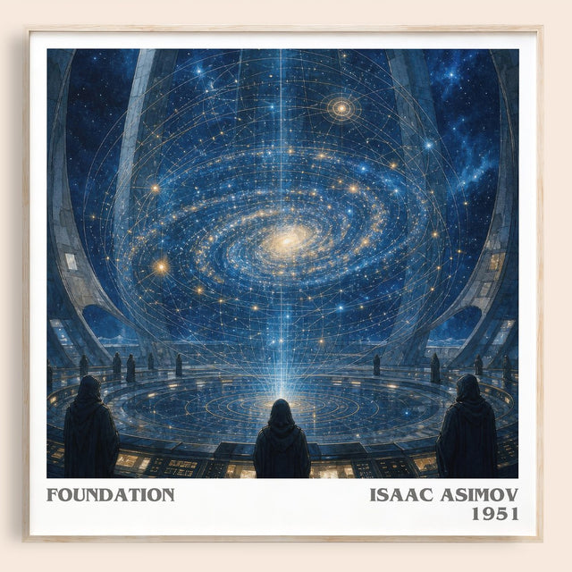 Foundation Literary Art Print by Isaac Asimov