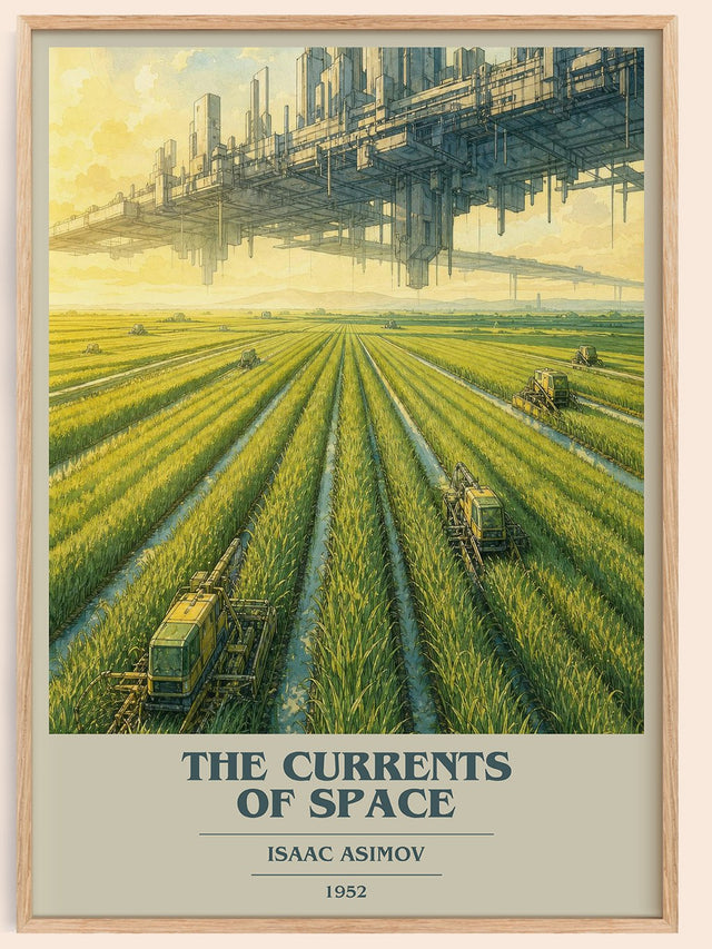 The Currents of Space Book Cover Poster by Isaac Asimov