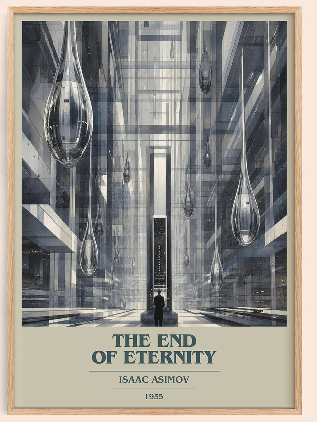 The End of Eternity Book Cover Poster by Isaac Asimov