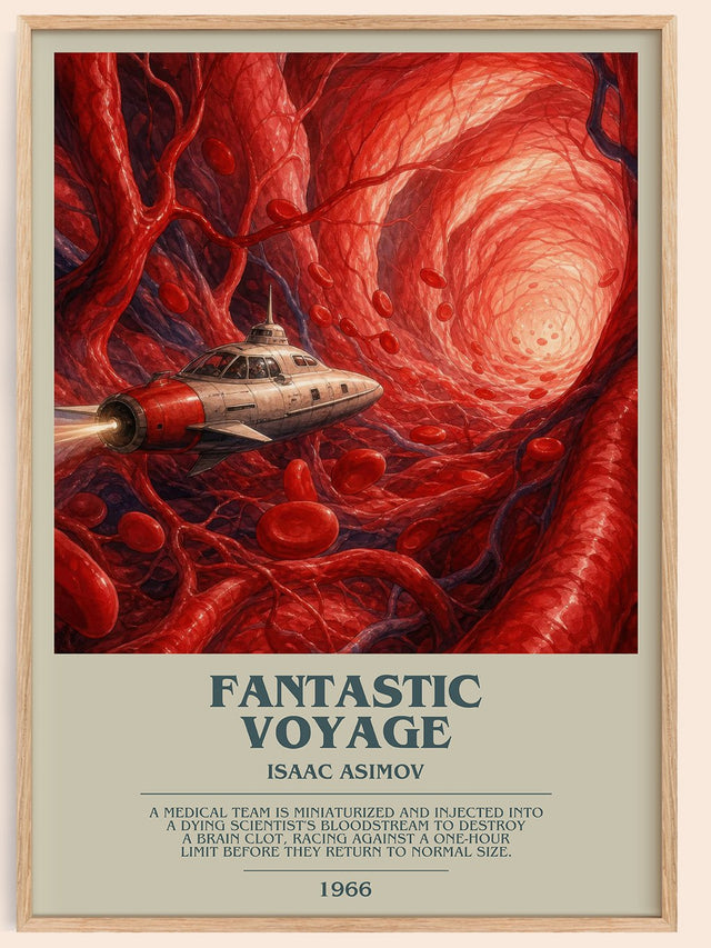 Fantastic Voyage Bookish Wall Art by Isaac Asimov