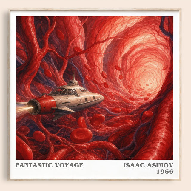 Fantastic Voyage Literary Art Print by Isaac Asimov