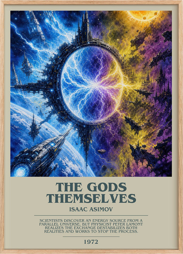 The Gods Themselves Bookish Wall Art by Isaac Asimov