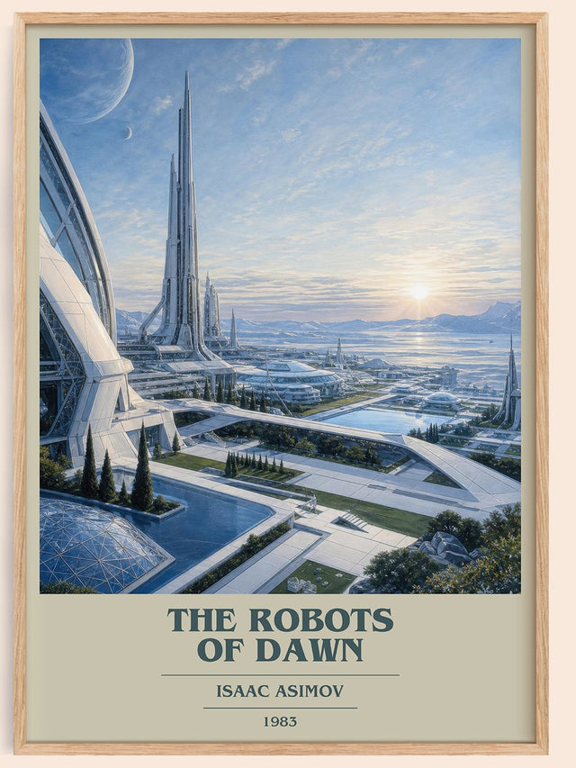 The Robots of Dawn Book Cover Poster by Isaac Asimov