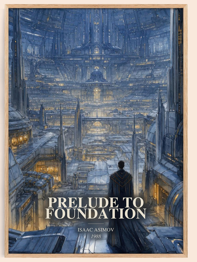 Prelude to Foundation Book Watercolour Illustration by Isaac Asimov