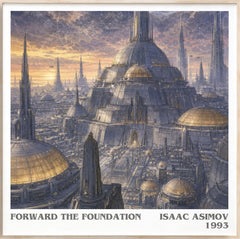 Forward the Foundation Literary Art Print by Isaac Asimov