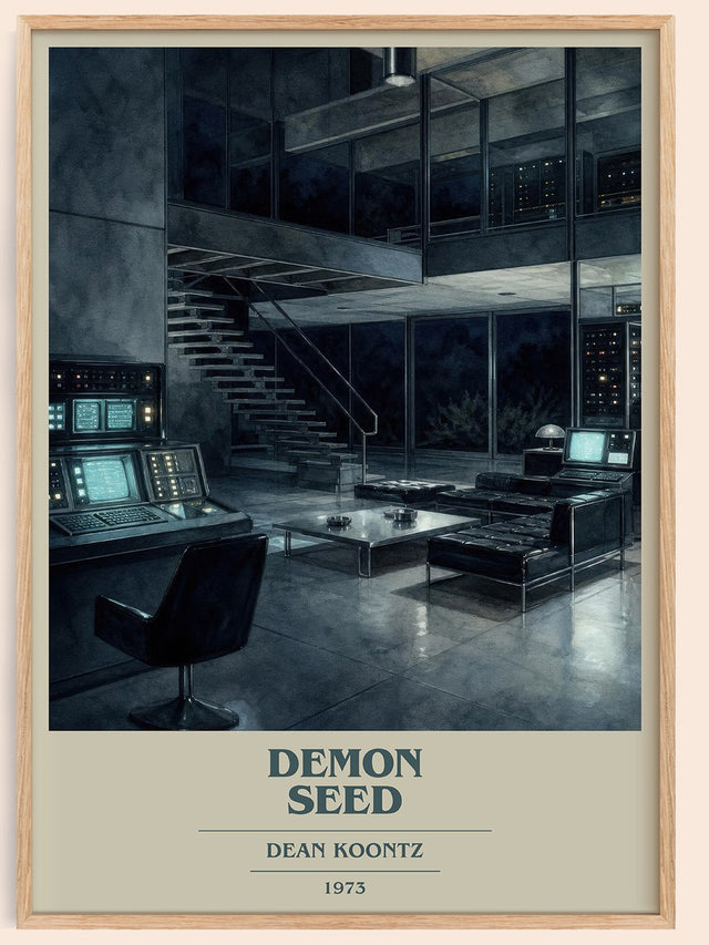 Demon Seed Book Cover Poster by Dean Koontz