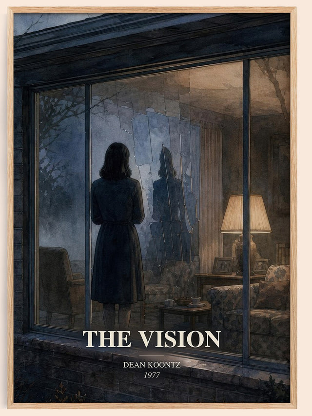 The Vision Book Watercolour Illustration by Dean Koontz