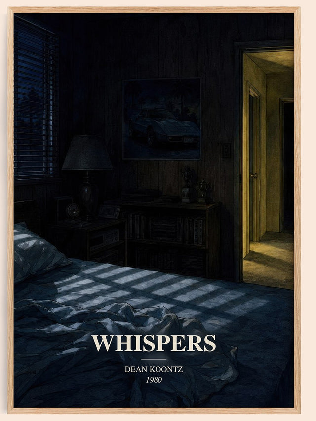 Whispers Book Watercolour Illustration by Dean Koontz