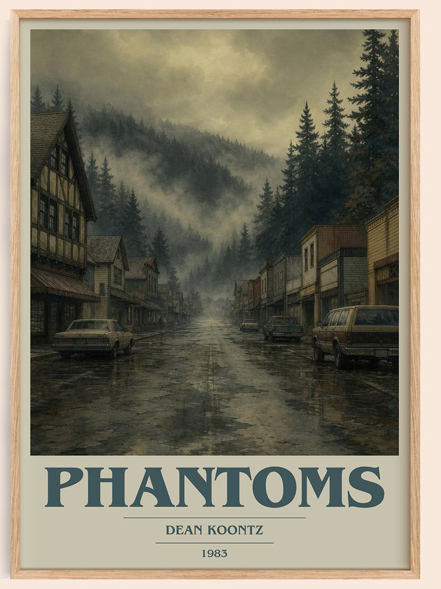 Phantoms Book Cover Poster by Dean Koontz