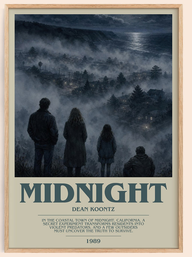 Midnight Bookish Wall Art by Dean Koontz
