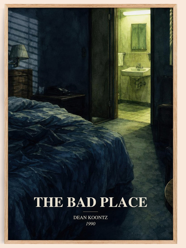 The Bad Place Book Watercolour Illustration by Dean Koontz