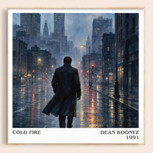 Cold Fire Literary Art Print by Dean Koontz