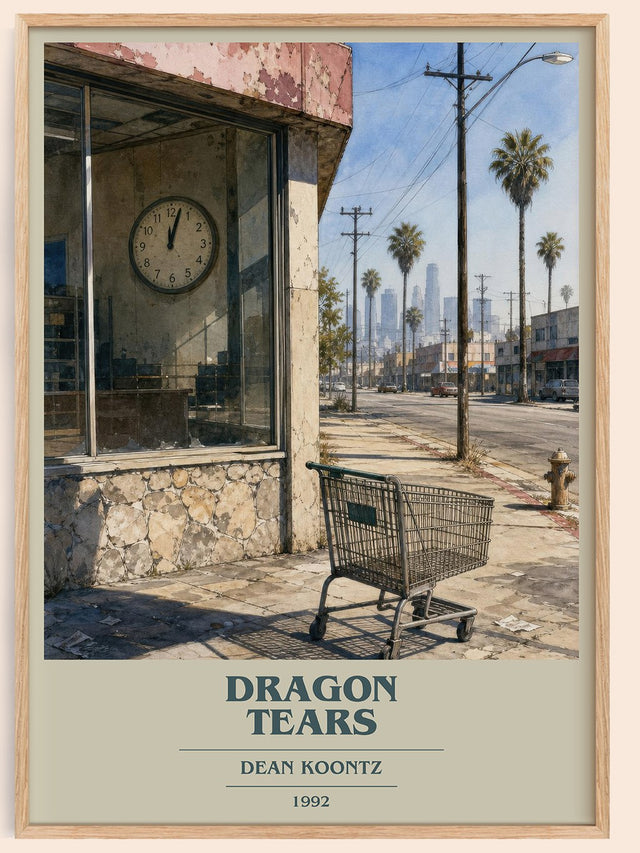Dragon Tears Book Cover Poster by Dean Koontz