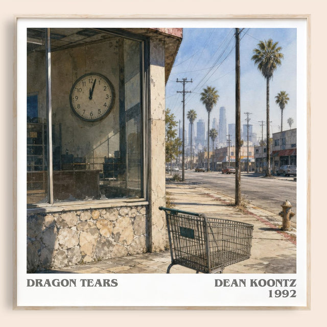 Dragon Tears Literary Art Print by Dean Koontz