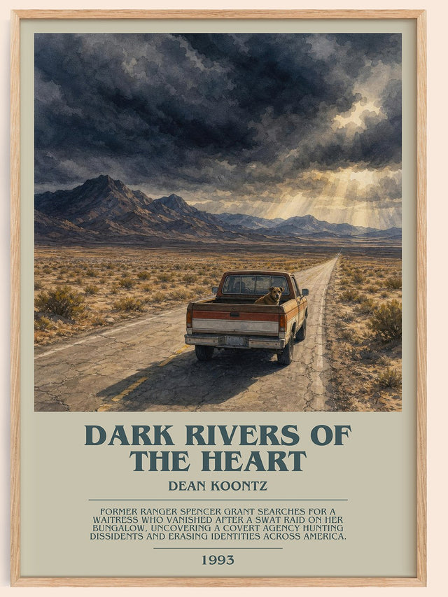 Dark Rivers of the Heart Bookish Wall Art by Dean Koontz