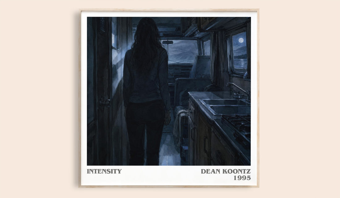 Intensity literary book poster by Dean Koontz – framed literary art print