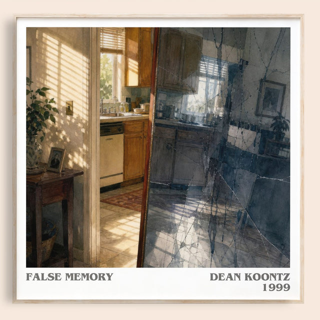 False Memory Literary Art Print by Dean Koontz
