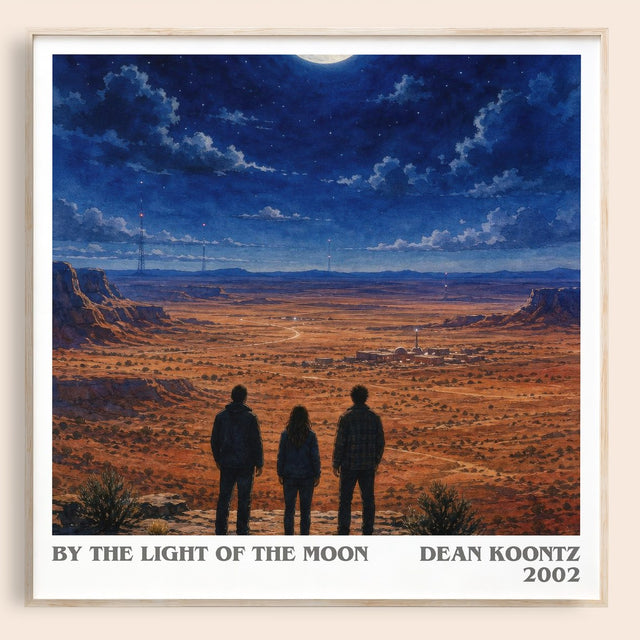By the Light of the Moon Literary Art Print by Dean Koontz