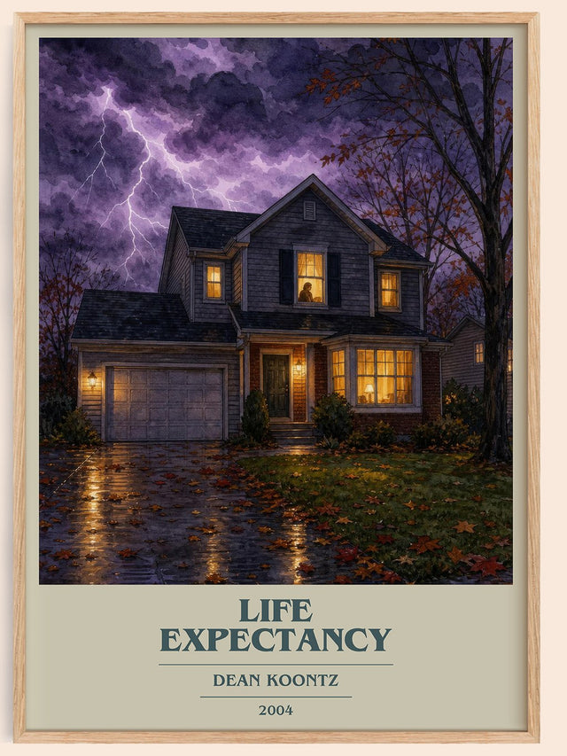 Life Expectancy Book Cover Poster by Dean Koontz