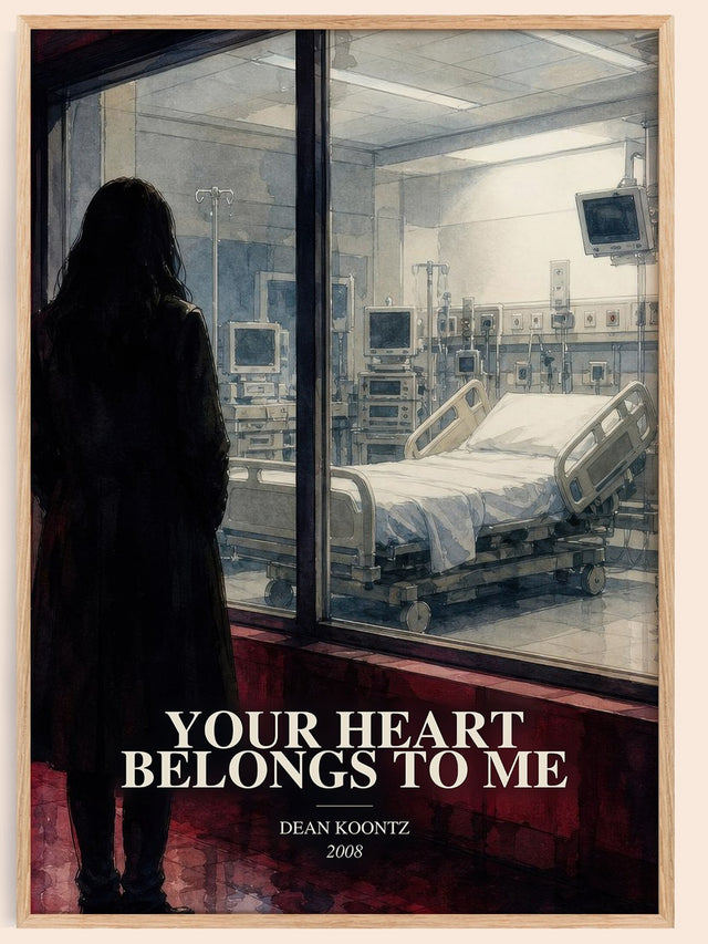 Your Heart Belongs to Me Book Watercolour Illustration by Dean Koontz