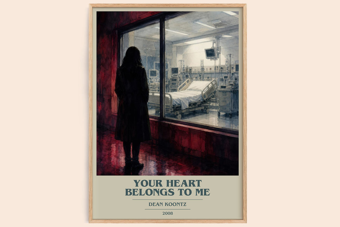 Your Heart Belongs to Me book cover book poster by Dean Koontz – framed literary art print