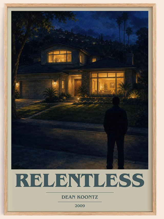 Relentless Book Cover Poster by Dean Koontz