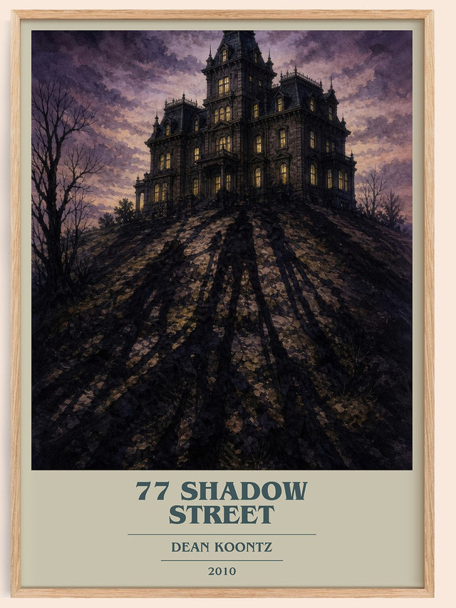 77 Shadow Street Book Cover Poster by Dean Koontz