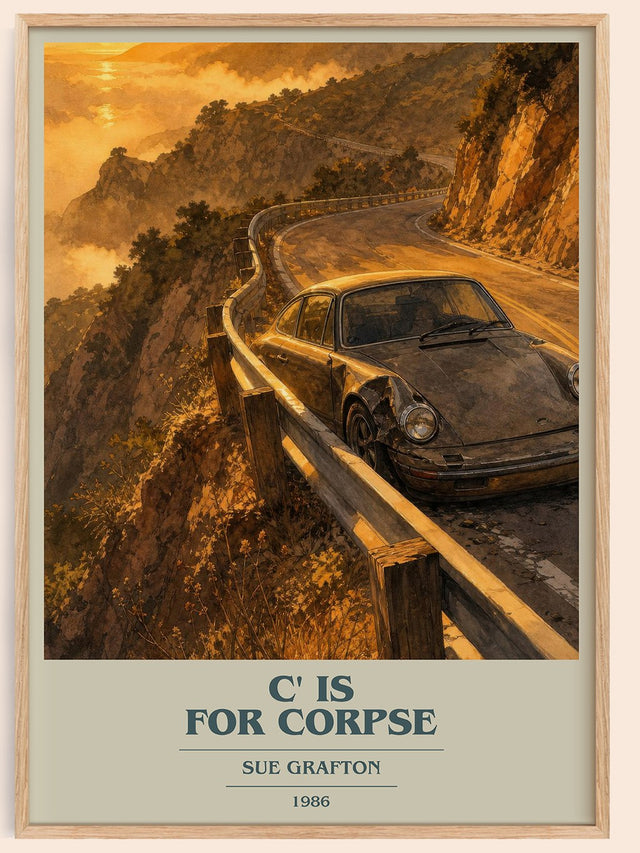C' Is for Corpse Book Cover Poster by Sue Grafton