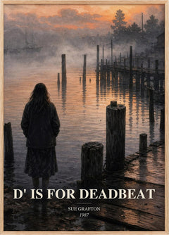 D' Is for Deadbeat Book Watercolour Illustration by Sue Grafton