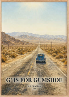 G' Is for Gumshoe Book Watercolour Illustration by Sue Grafton