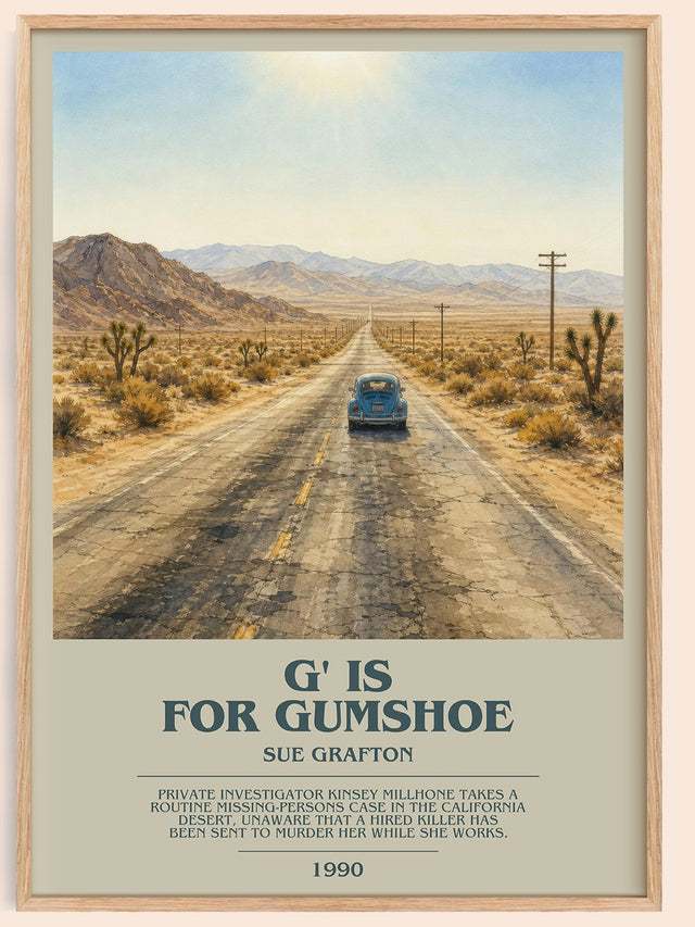 G' Is for Gumshoe Bookish Wall Art by Sue Grafton