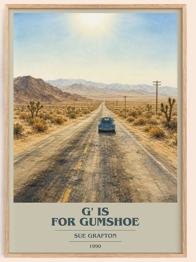 G' Is for Gumshoe Book Cover Poster by Sue Grafton