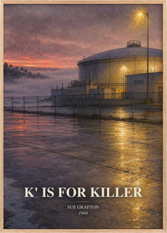 K' Is for Killer Book Watercolour Illustration by Sue Grafton